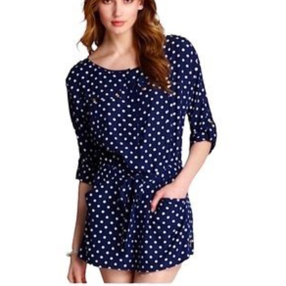 Vince Camuto Polka Dot Romper - Picture 1 of 14